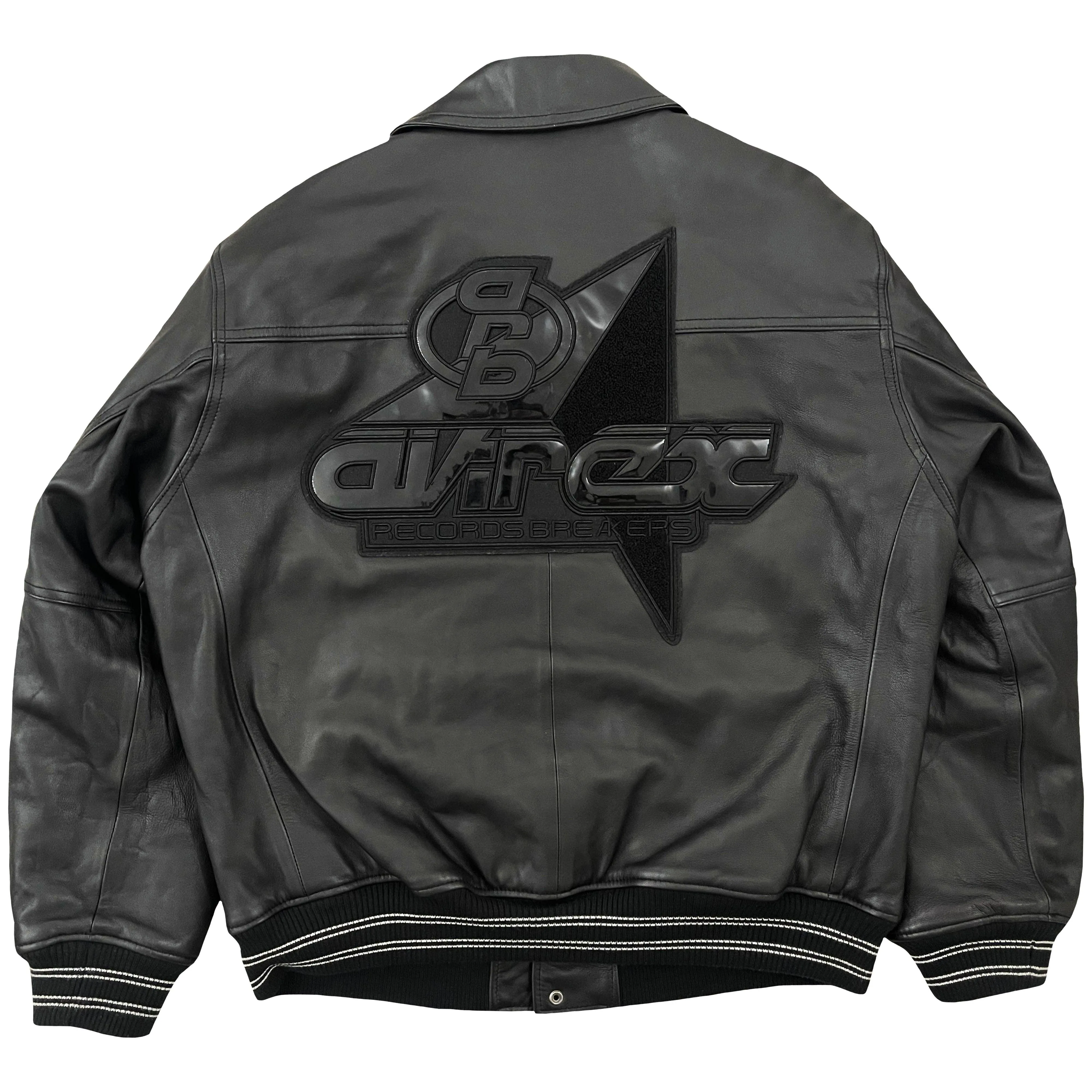 Avirex Leather Varsity Jacket - L