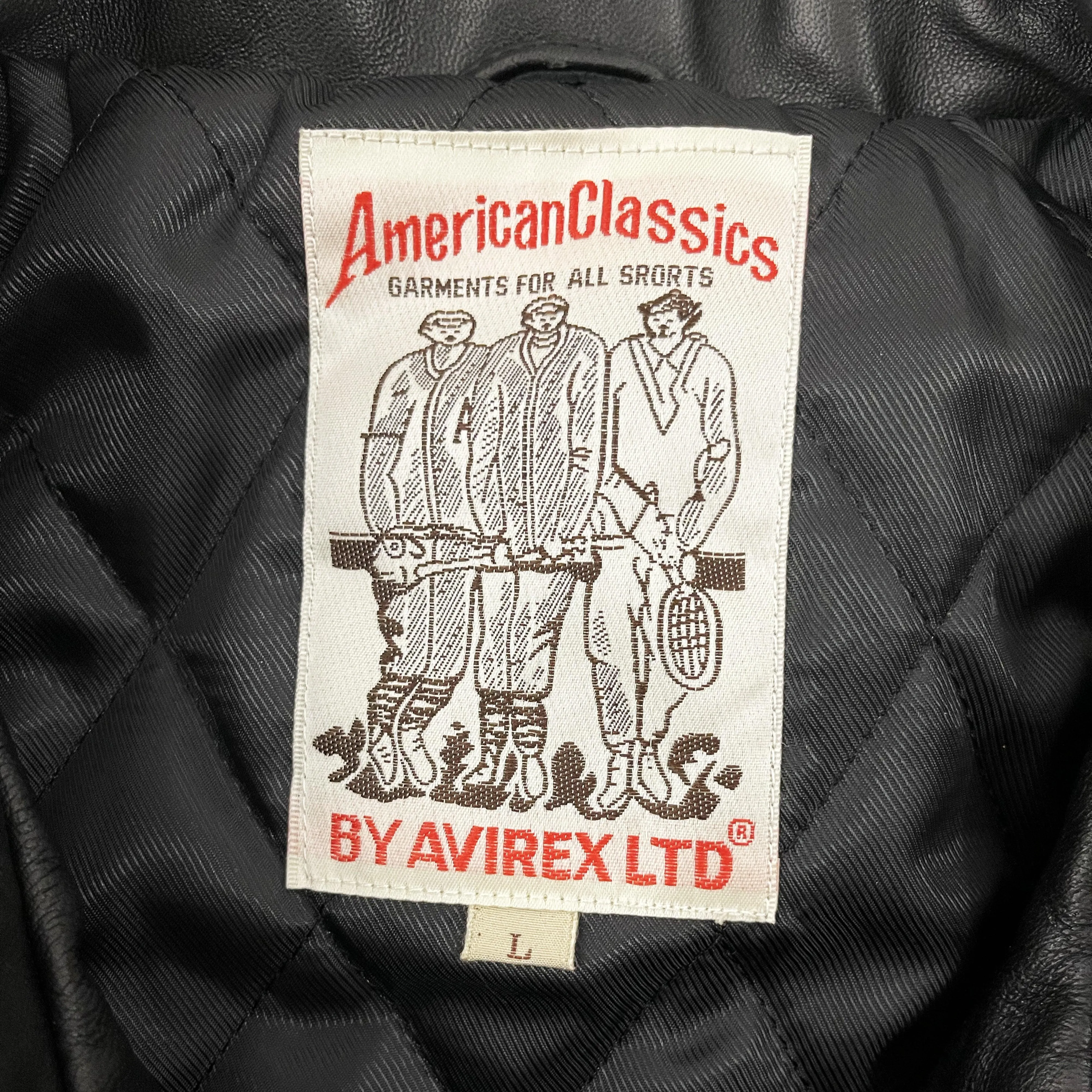 Avirex Leather Varsity Jacket - L