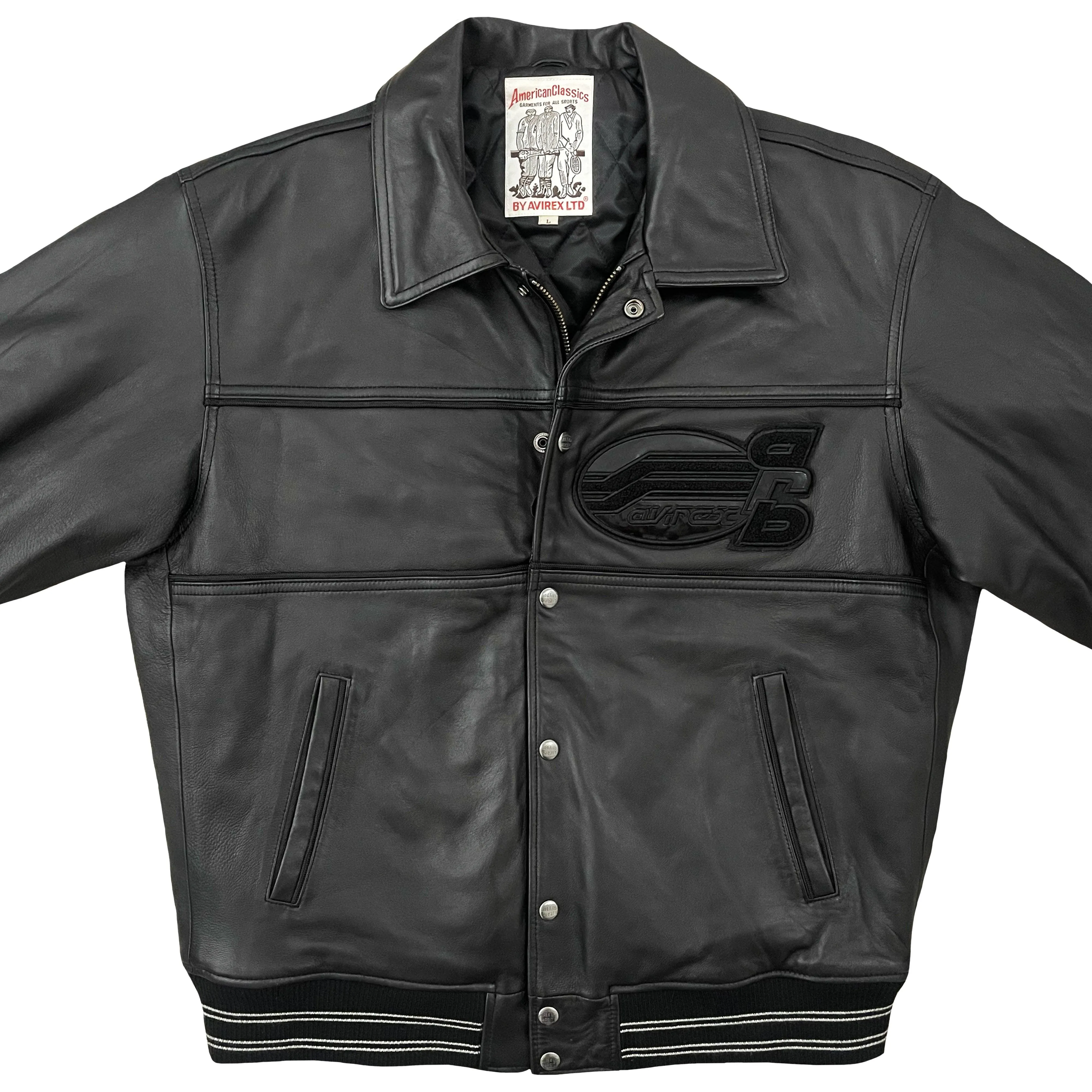 Avirex Leather Varsity Jacket - L