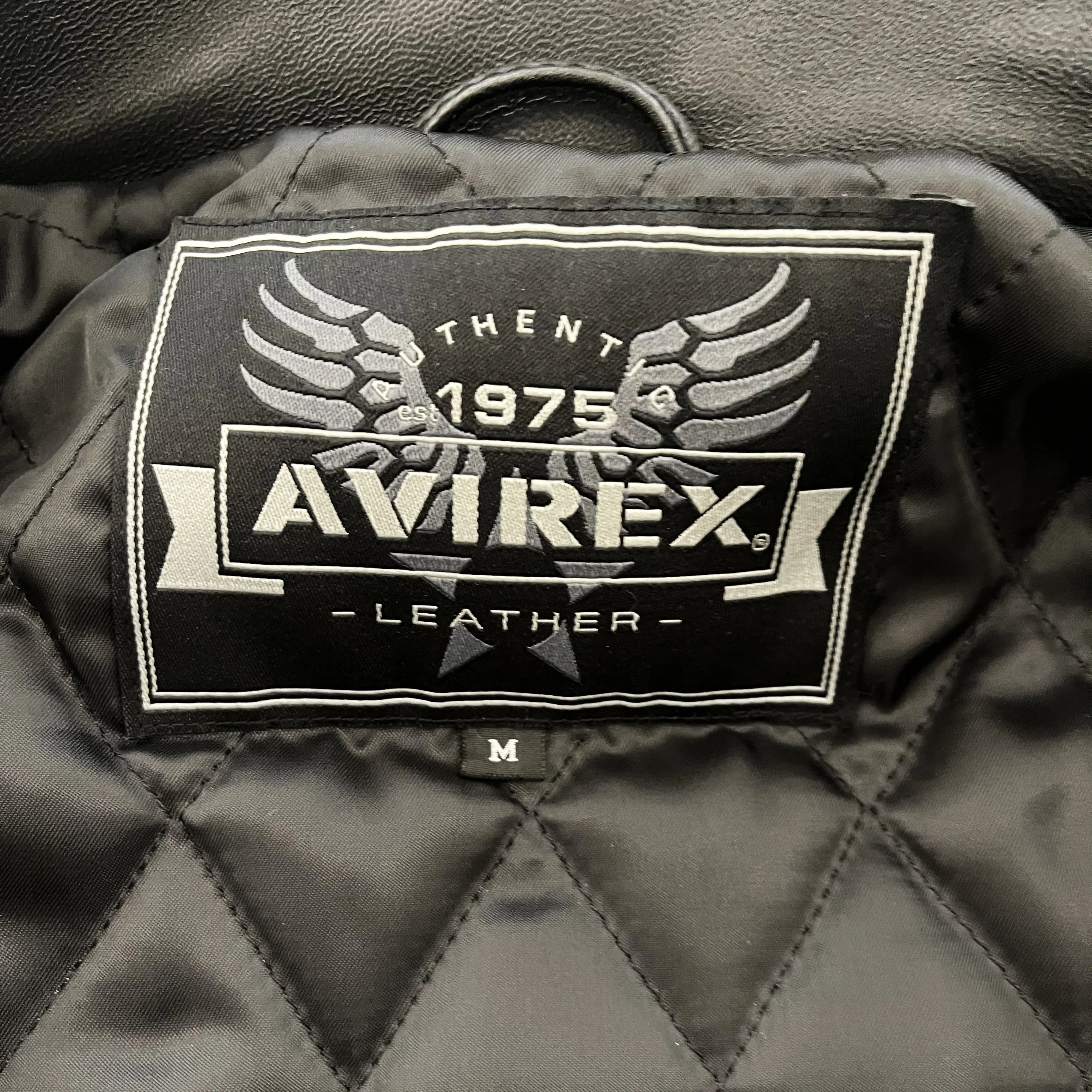 Avirex New York Leather Varsity Jacket - M