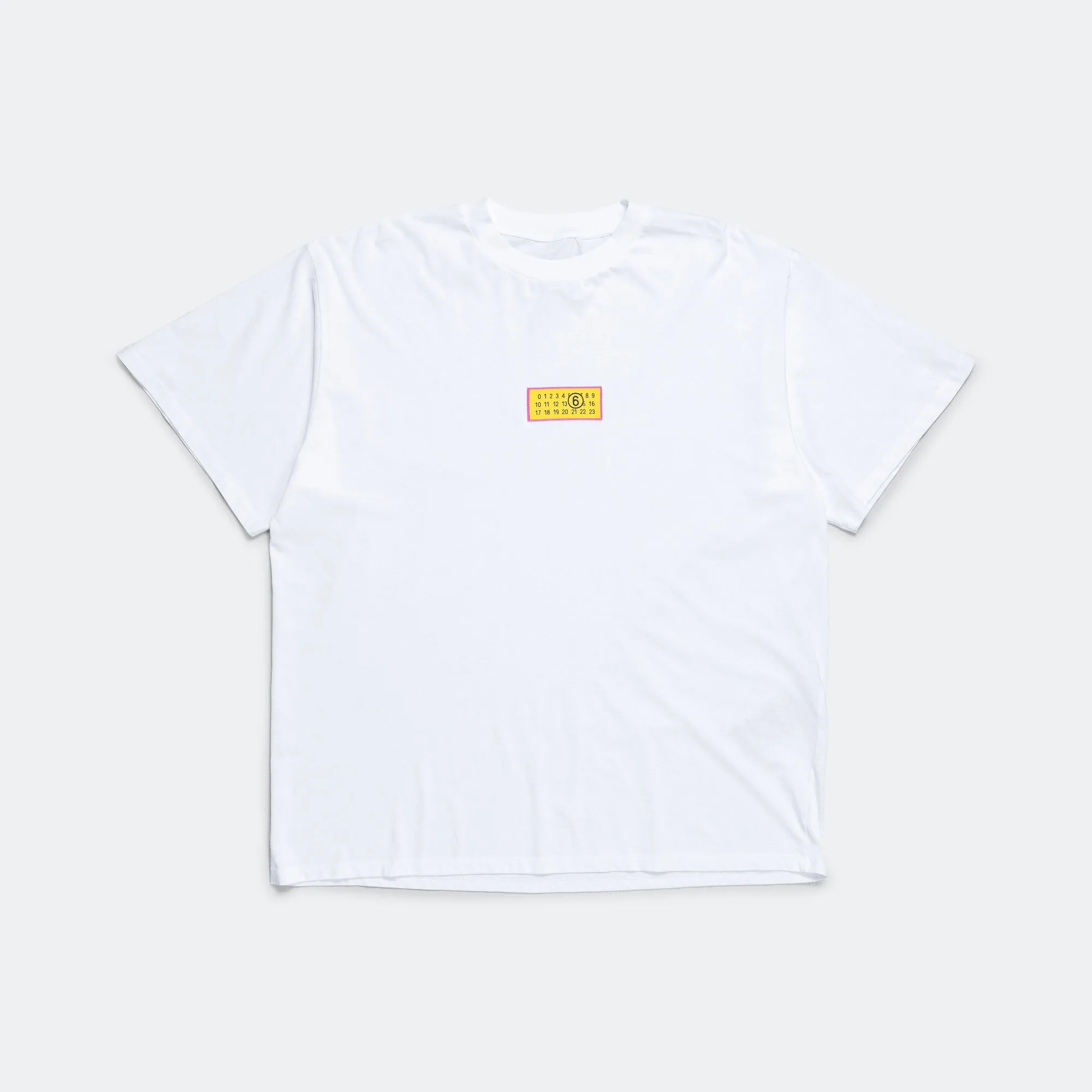 Basic T-Shirt Numbers Motif - Optic White