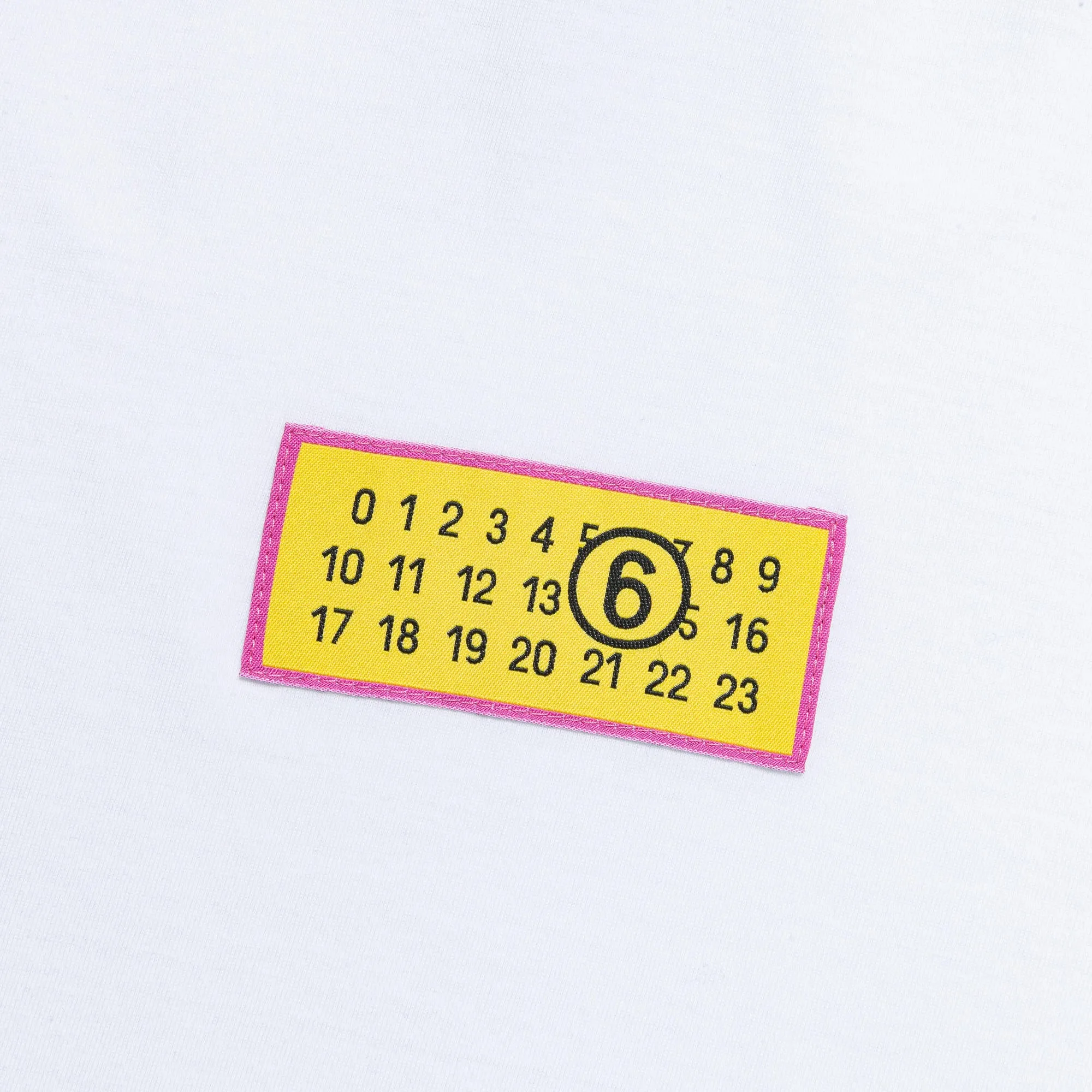 Basic T-Shirt Numbers Motif - Optic White