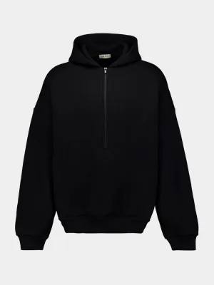 Black Fleece Half-Zip Sweatshirt