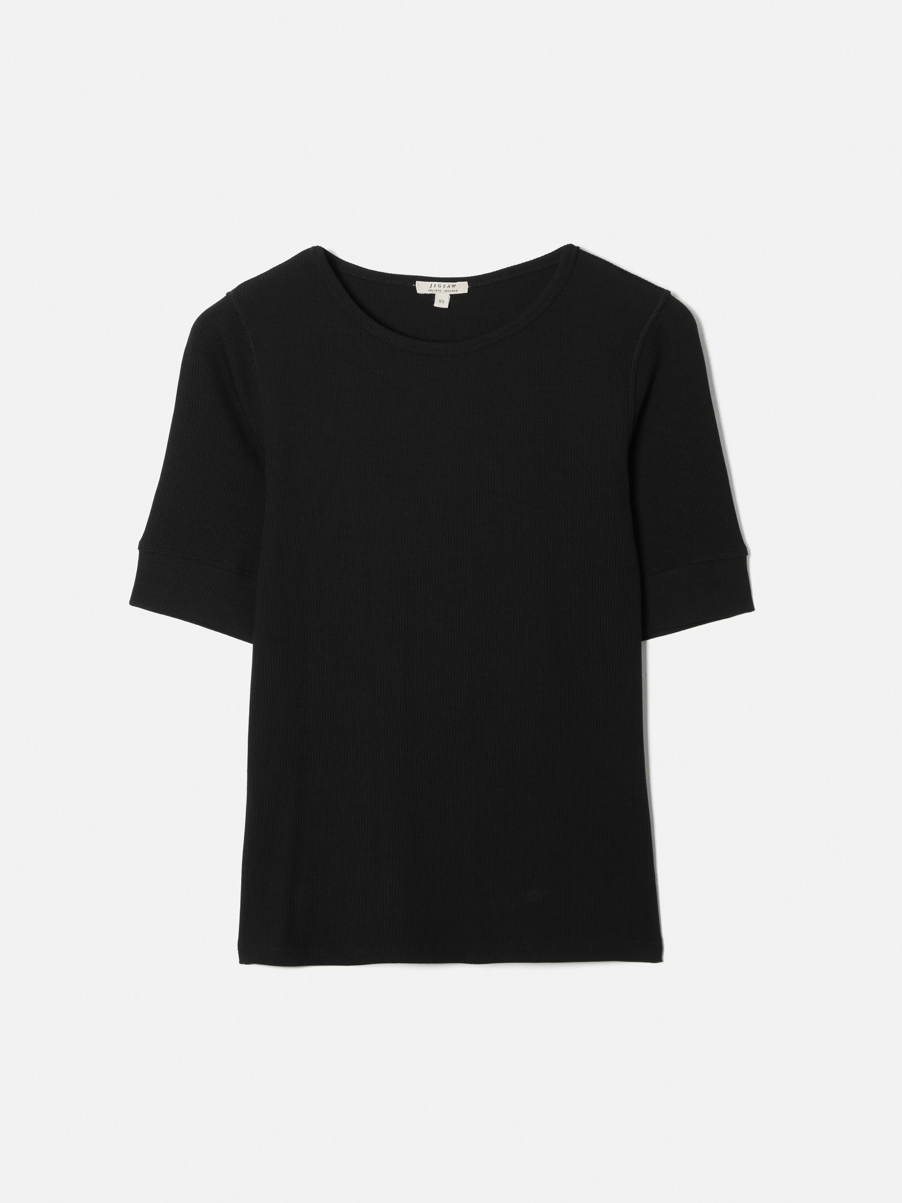 Bovey Crew Neck Tee | Black