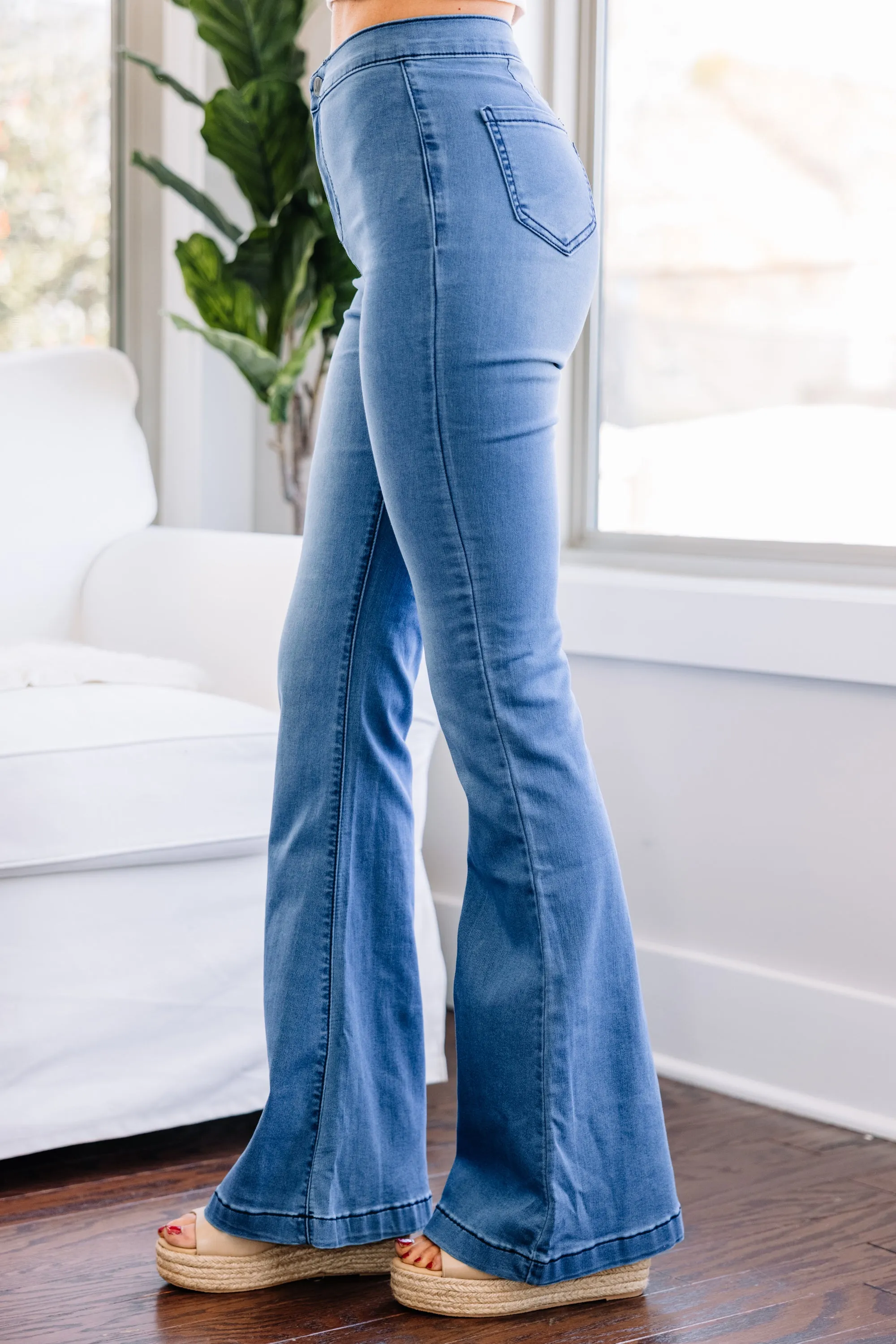 Break It Down Medium Wash Flare Jeans