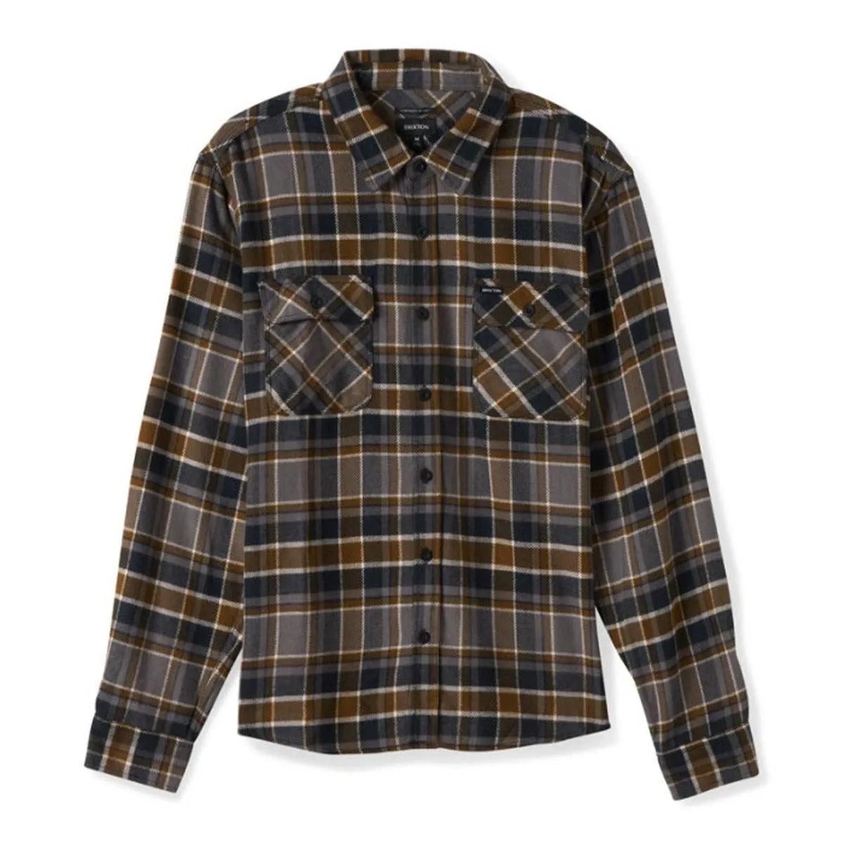 Brixton - Bowery Flannel Black/Desert Palm/Beige