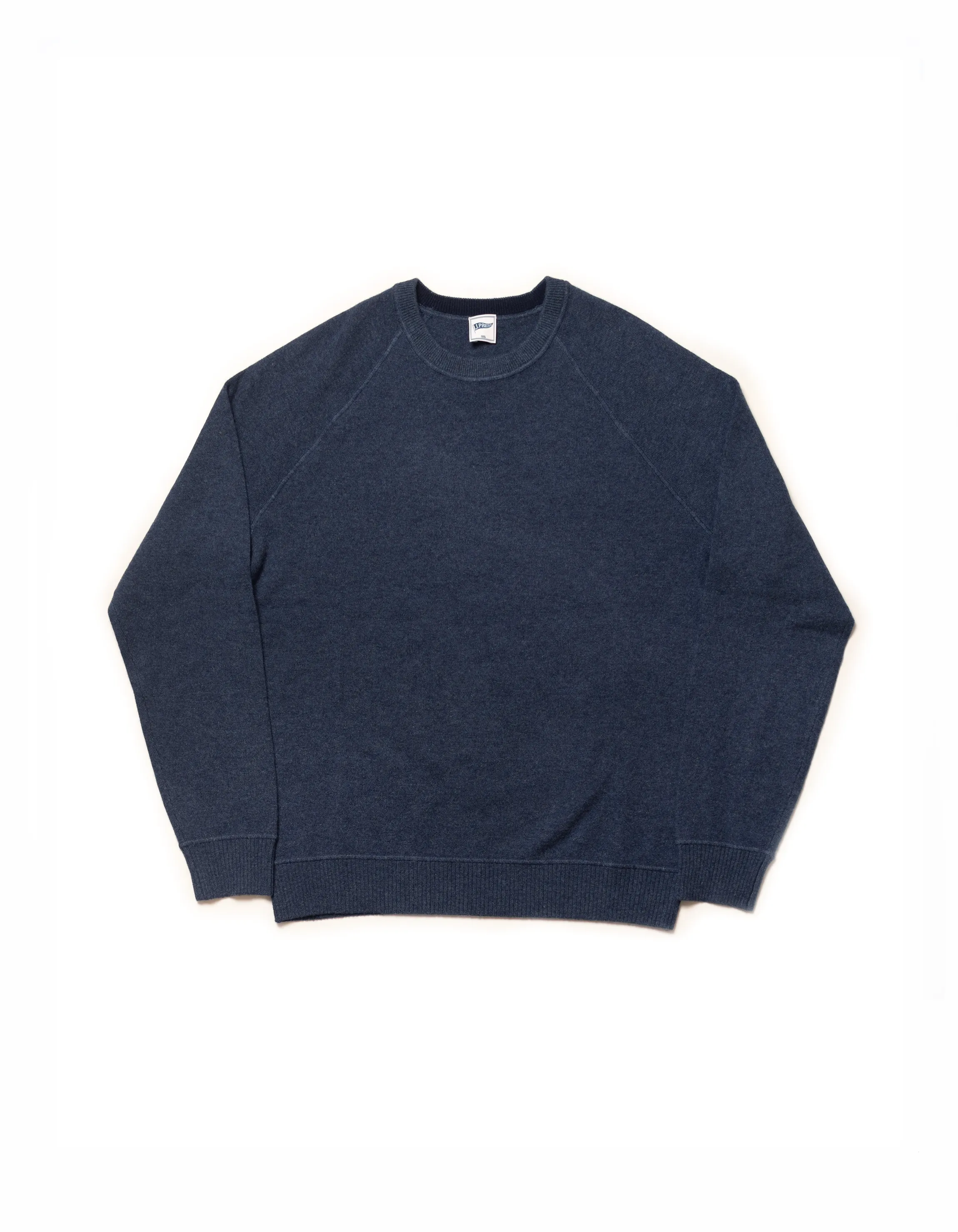 CASHMERE CREW NECK SWEATER - DENIM