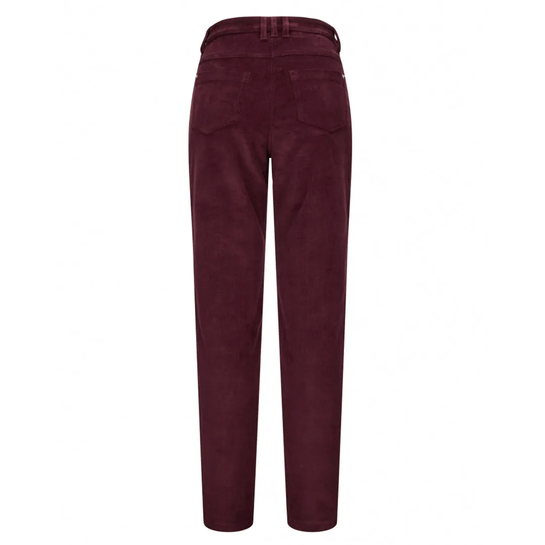 Ceres Ladies Stretch Cord Jean - Merlot by Hoggs of Fife