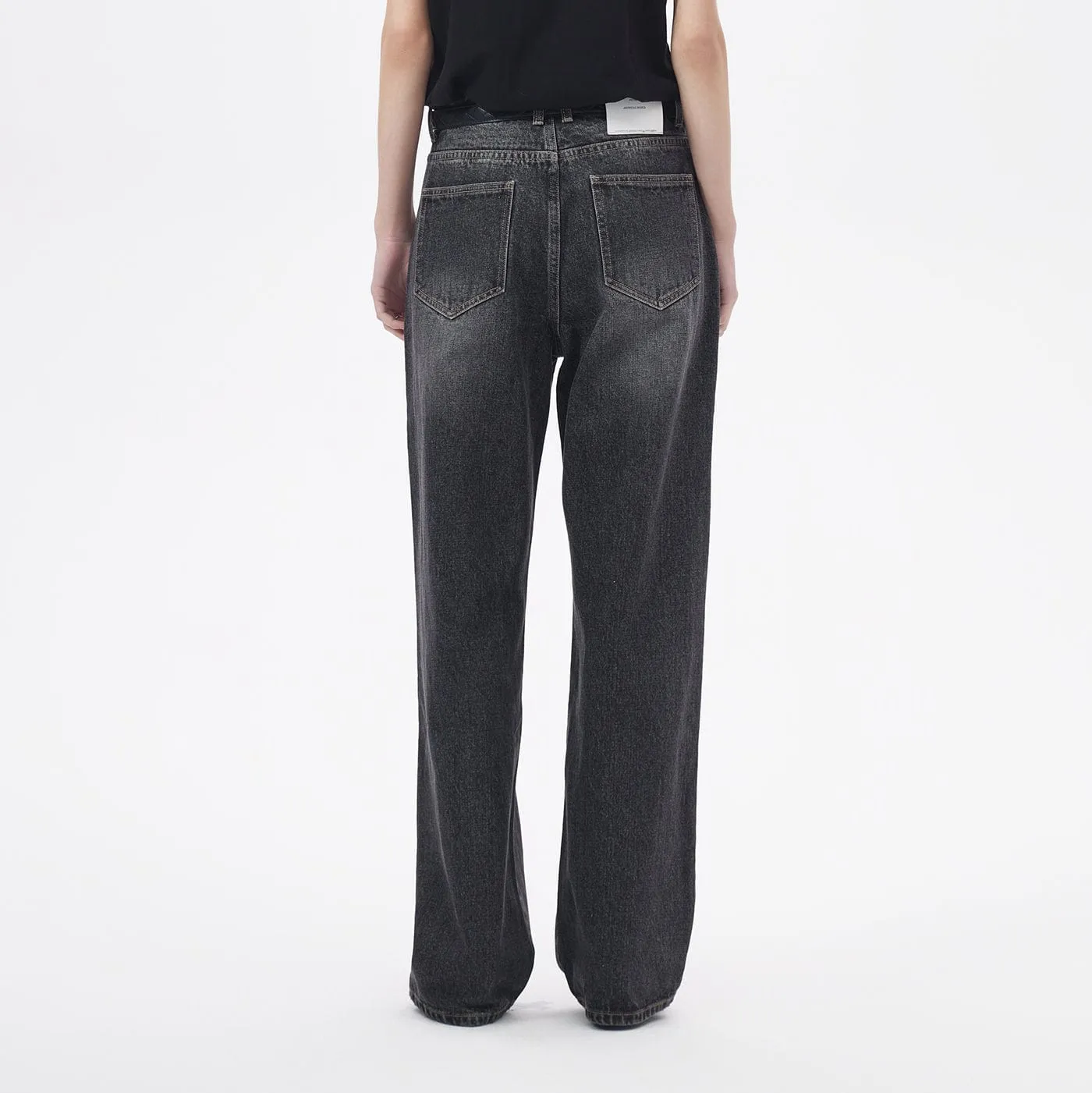 Classic Black Straight Leg Jeans