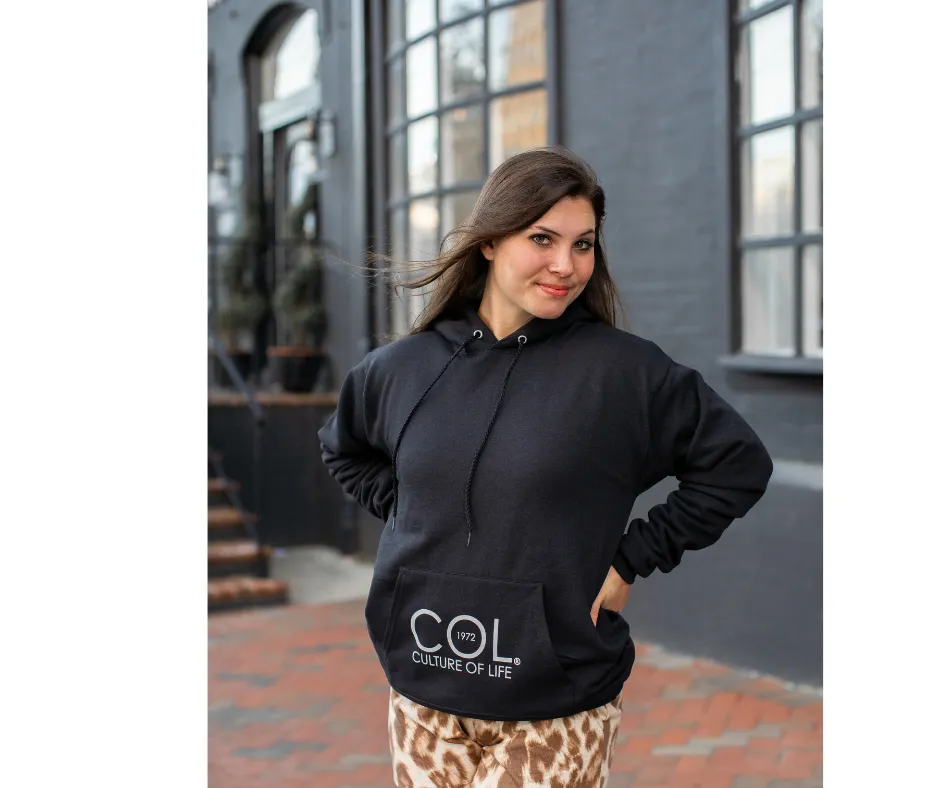 COL1972 Classic Black Hoodie