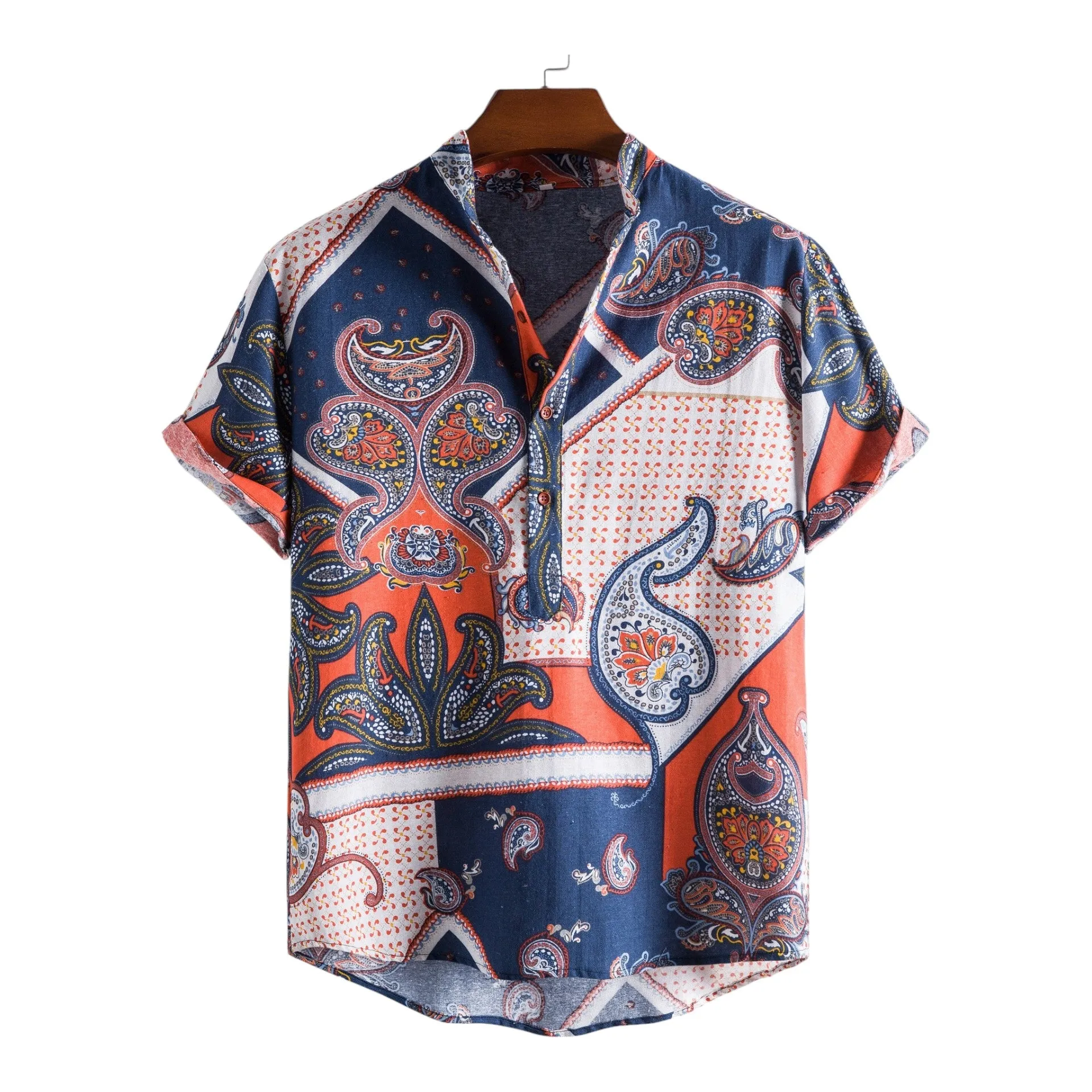 Complicated Pattern Shirt's - Linen shirts