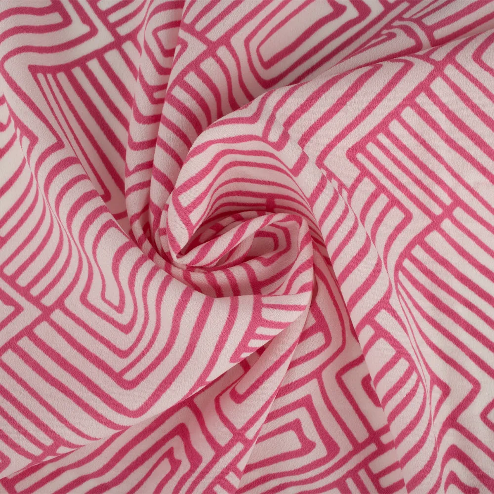 Crepe Print - DELPHINE - Labyrith - Pink