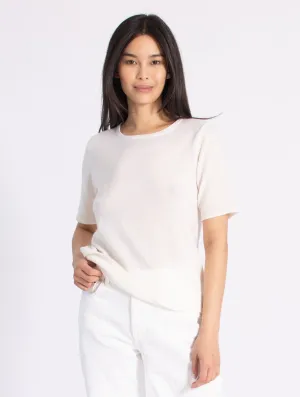 Crewneck Short Sleeve Oversize Cashmere Sweater