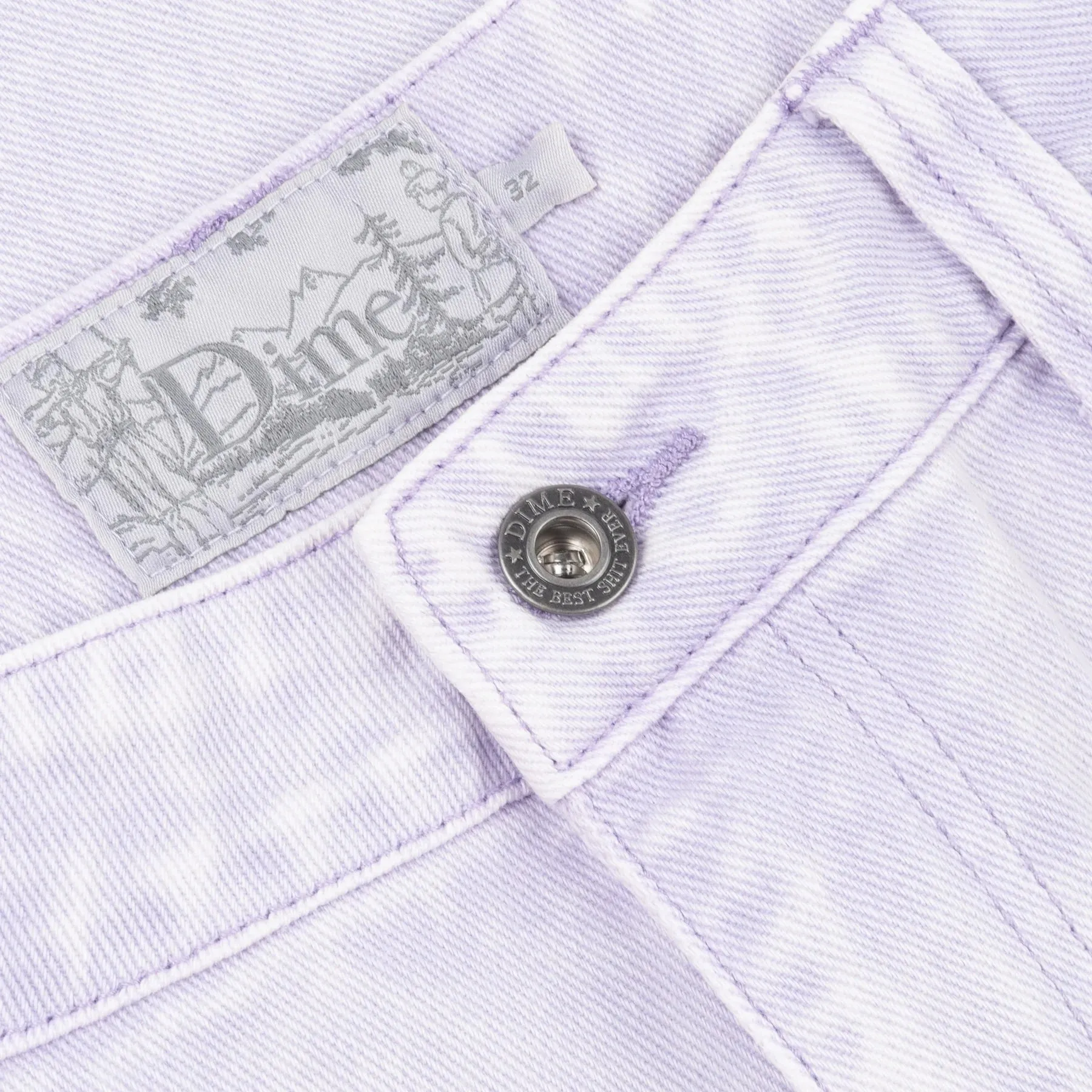 Dime MTL Classic Baggy Denim Pants - Stone Lilac