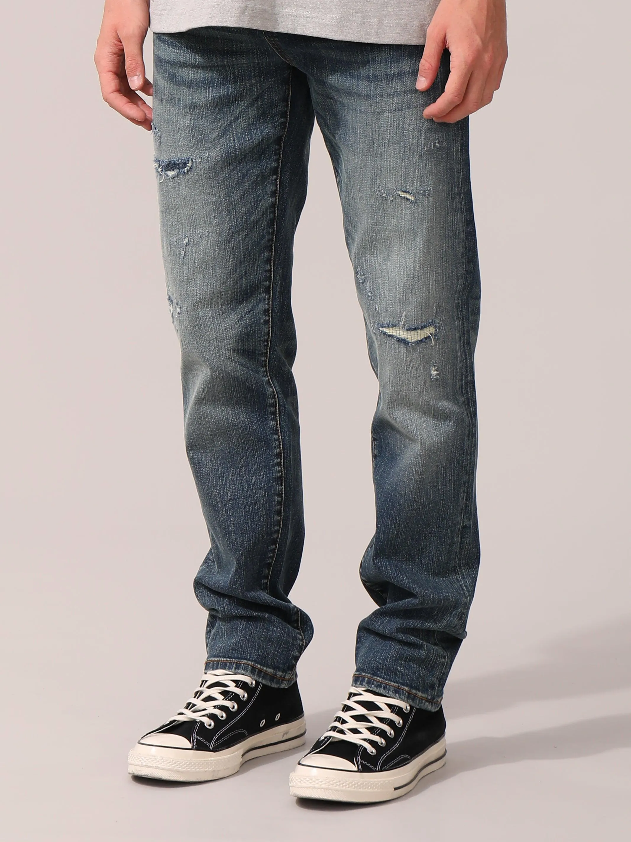 Distressed Denim Jeans