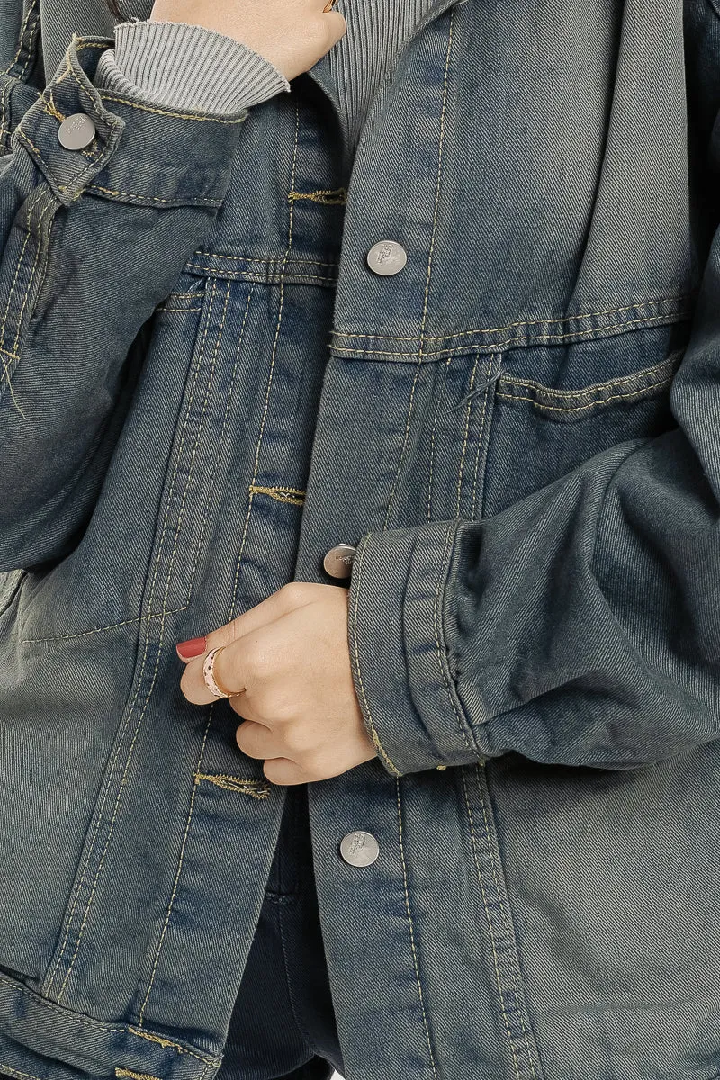 Faded Blue Denim Jacket