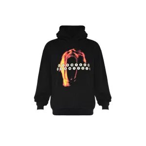 FIRE HEAD HOODIE - BLACK