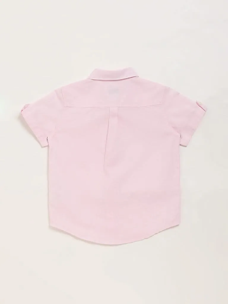 HOP Kids Plain Pink Shirt