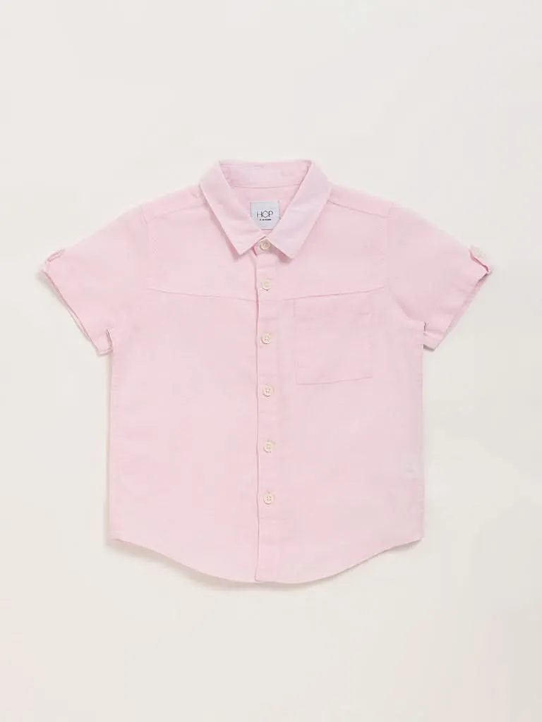 HOP Kids Plain Pink Shirt