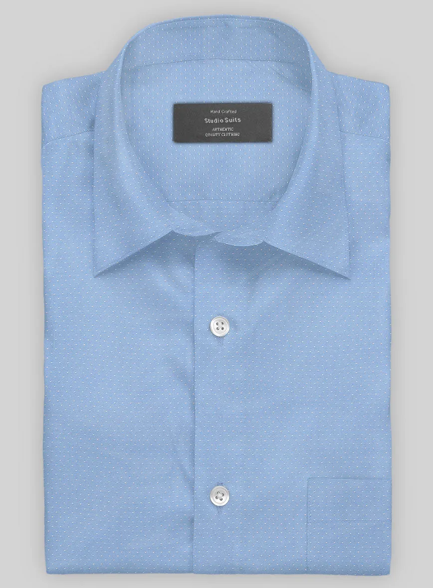 Italian Blue Pin Dots Shirt