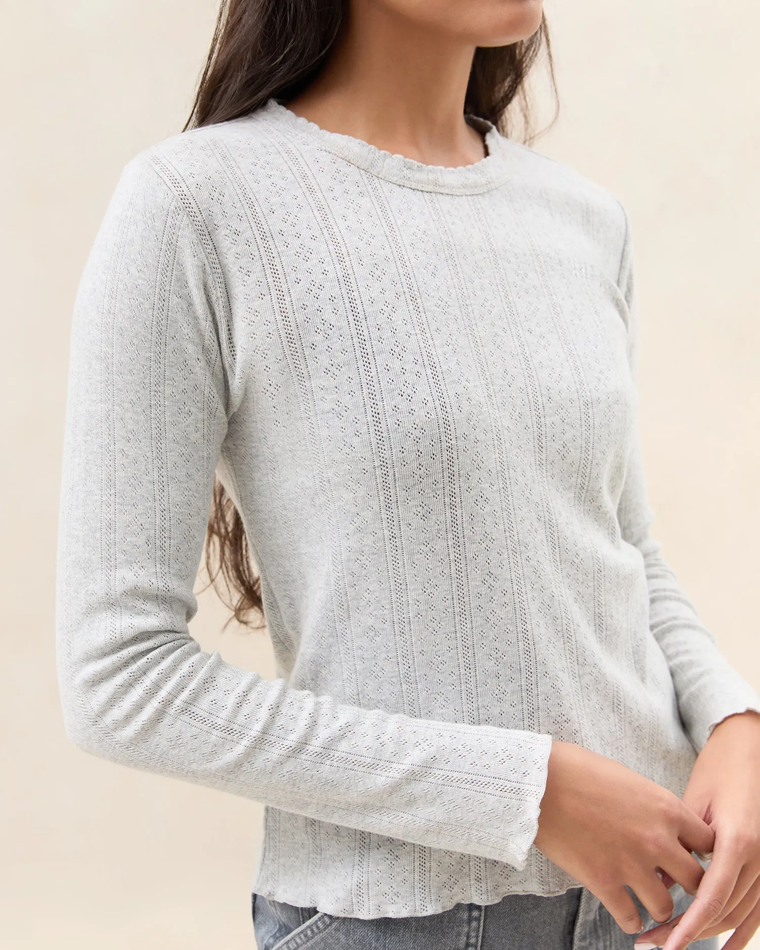 Lolo Pointelle Long-Sleeve