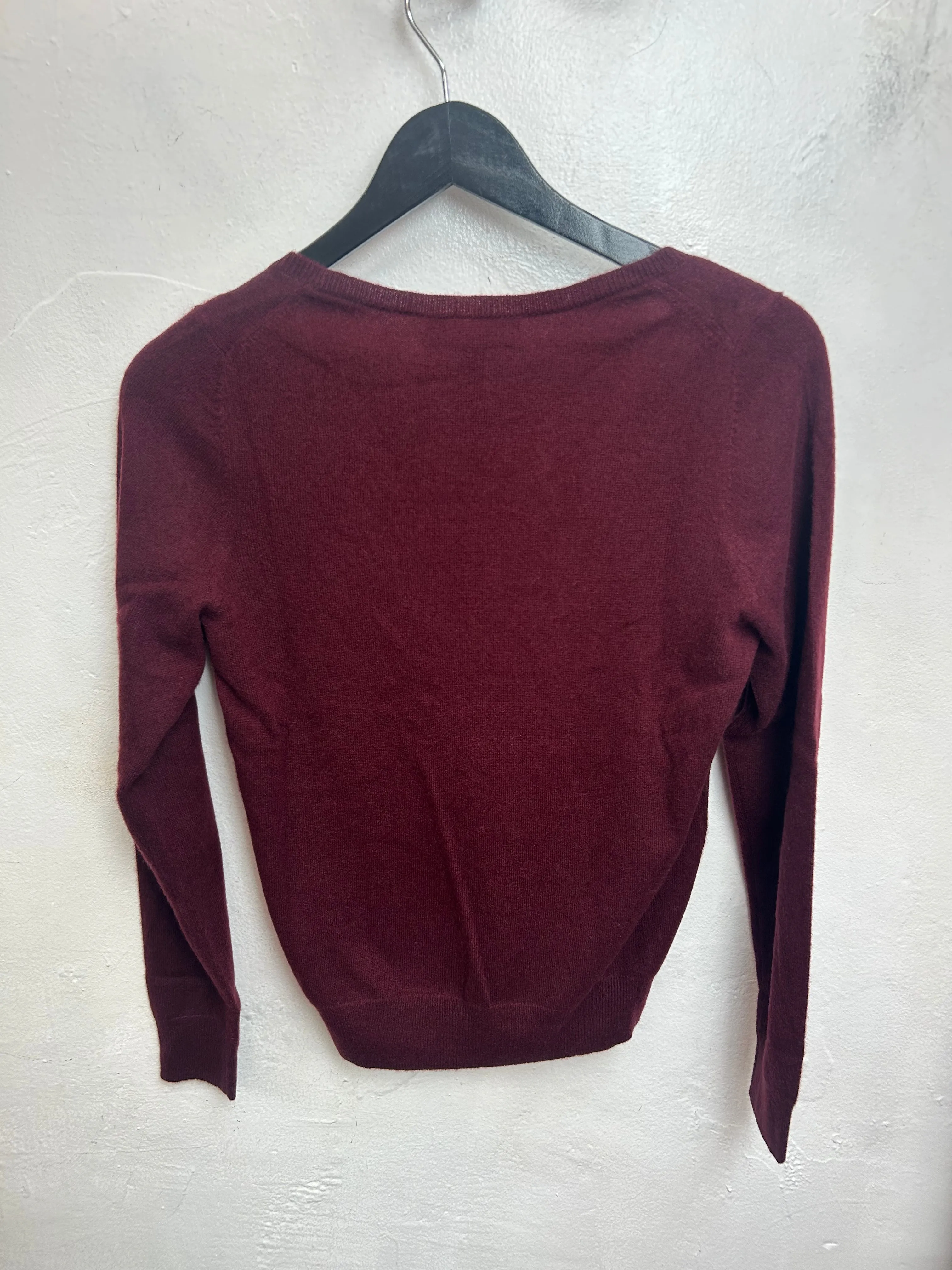 Maroon Organic Cashmere Jumper