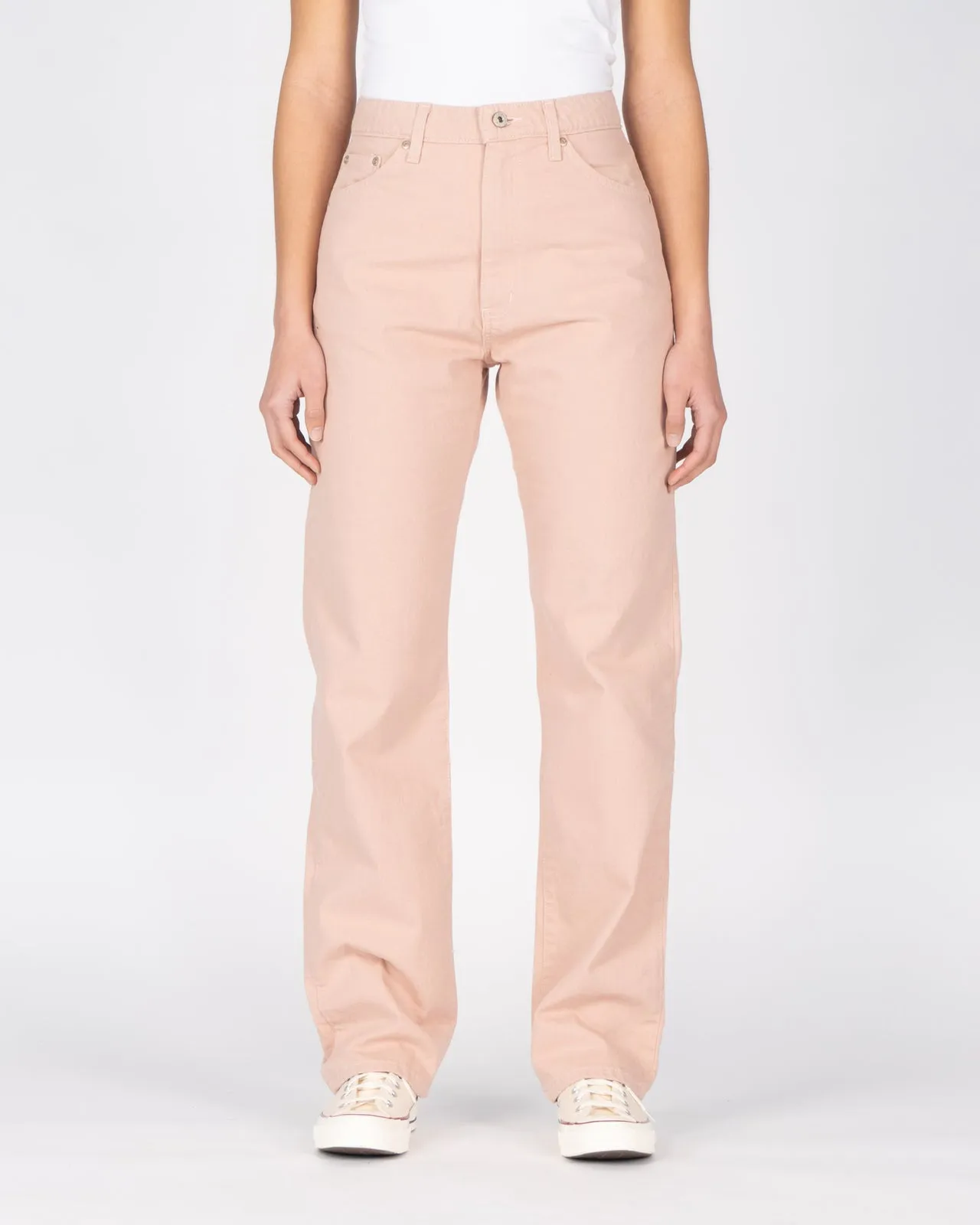 Naked & Famous Denim Classic Straight Womens Jeans - Dusty Rose Denim