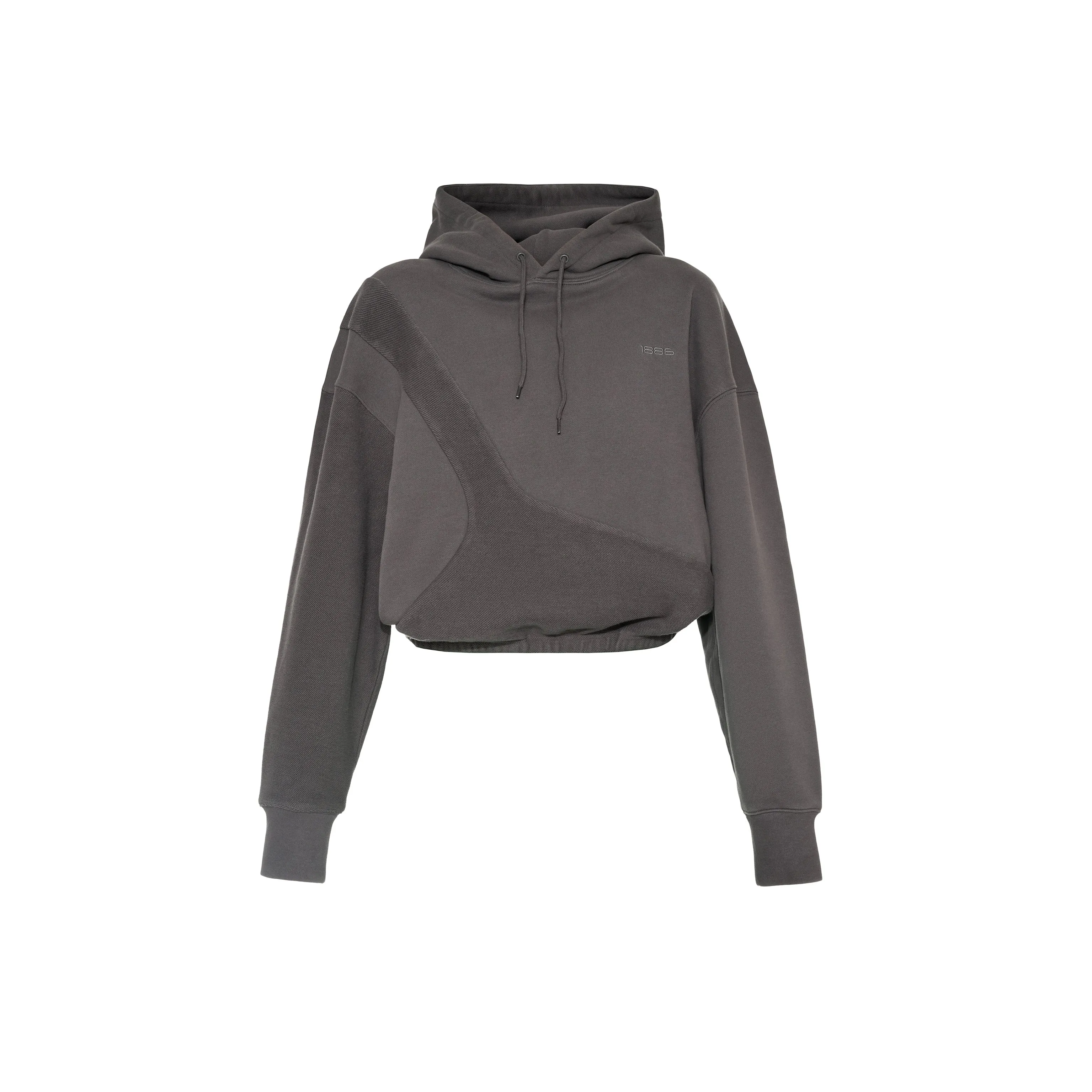 PATCH PANEL HOODIE - GREY