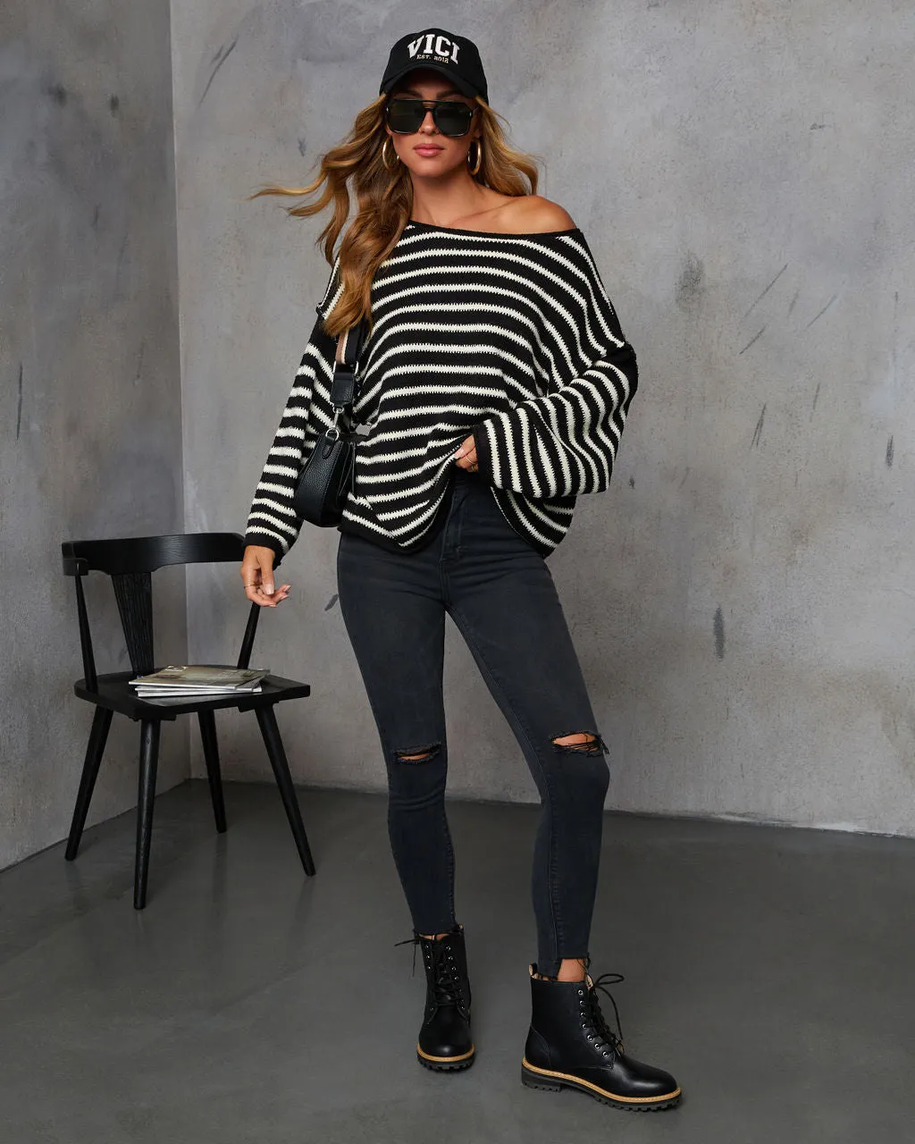 Pippa Striped Knit Sweater