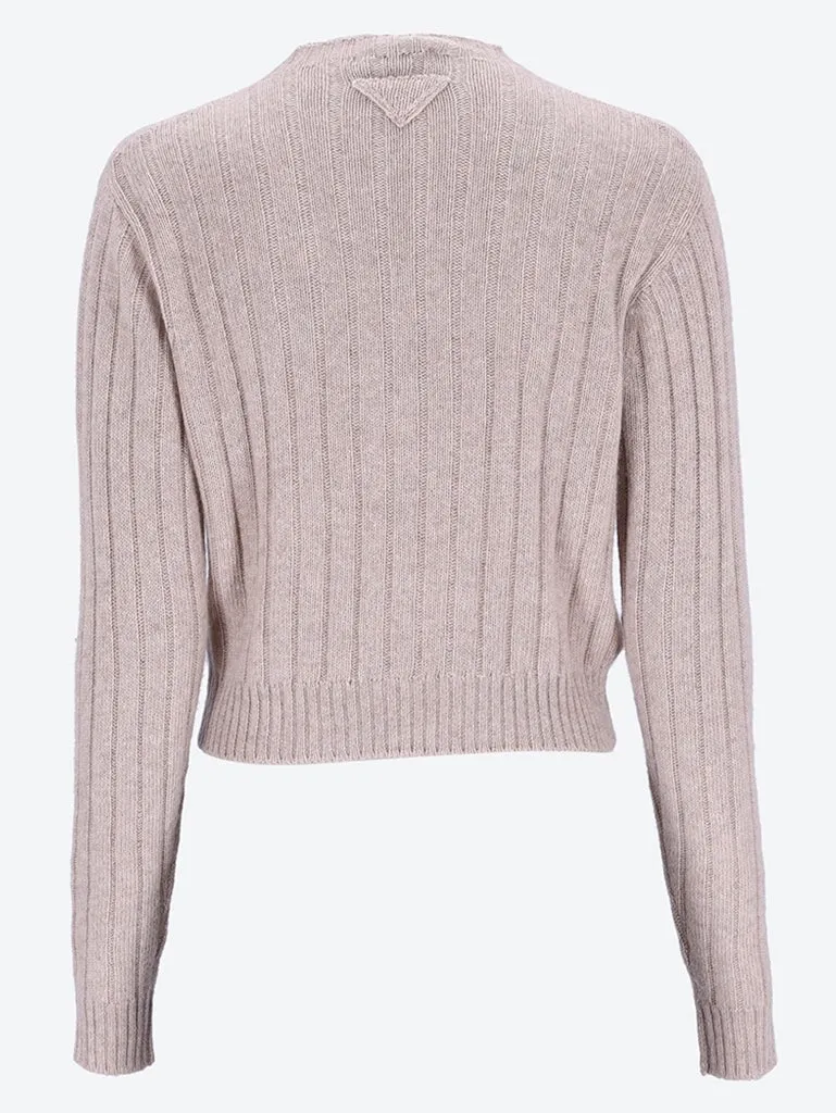 Re-cashmere crewneck sweater