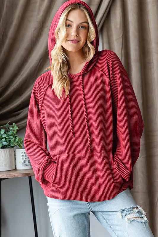 Ribbed Hoodies - 5 Colors! - FINAL SALE