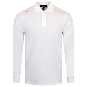 RLX Lounge Jersey LS Polo White - 2024