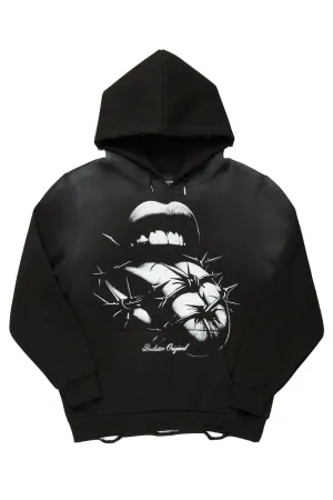 Schmear Black Graphic Hoodie