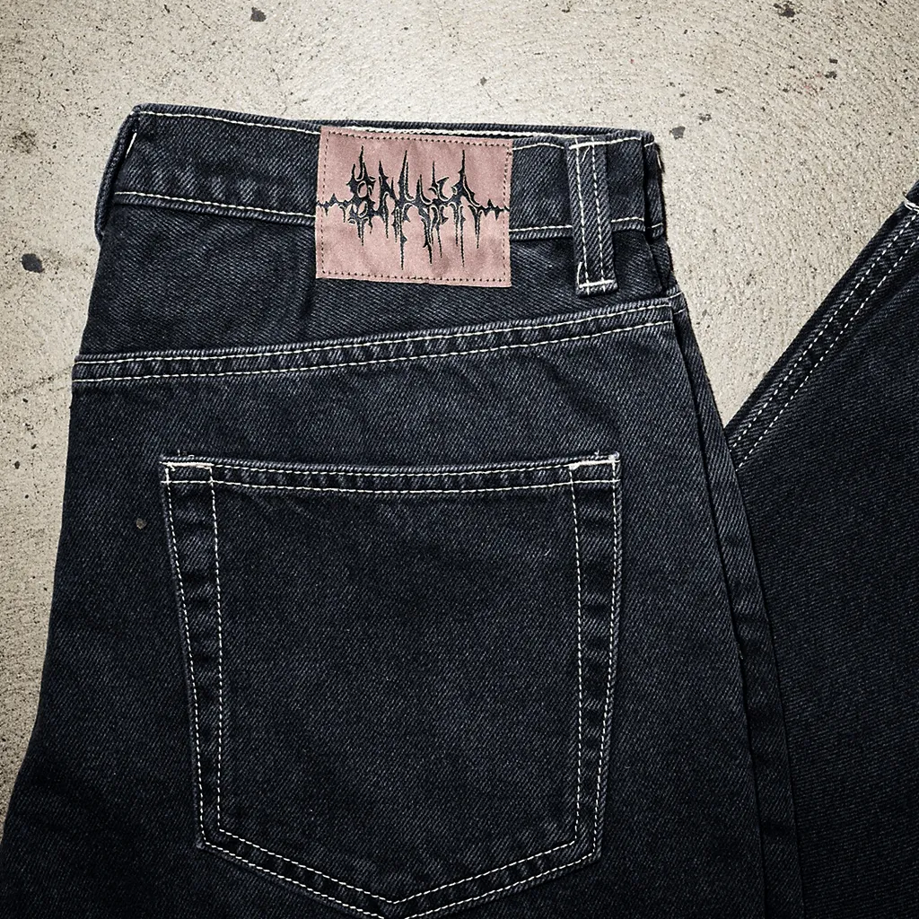 Skate Check-5 loose denim pants - Pavement