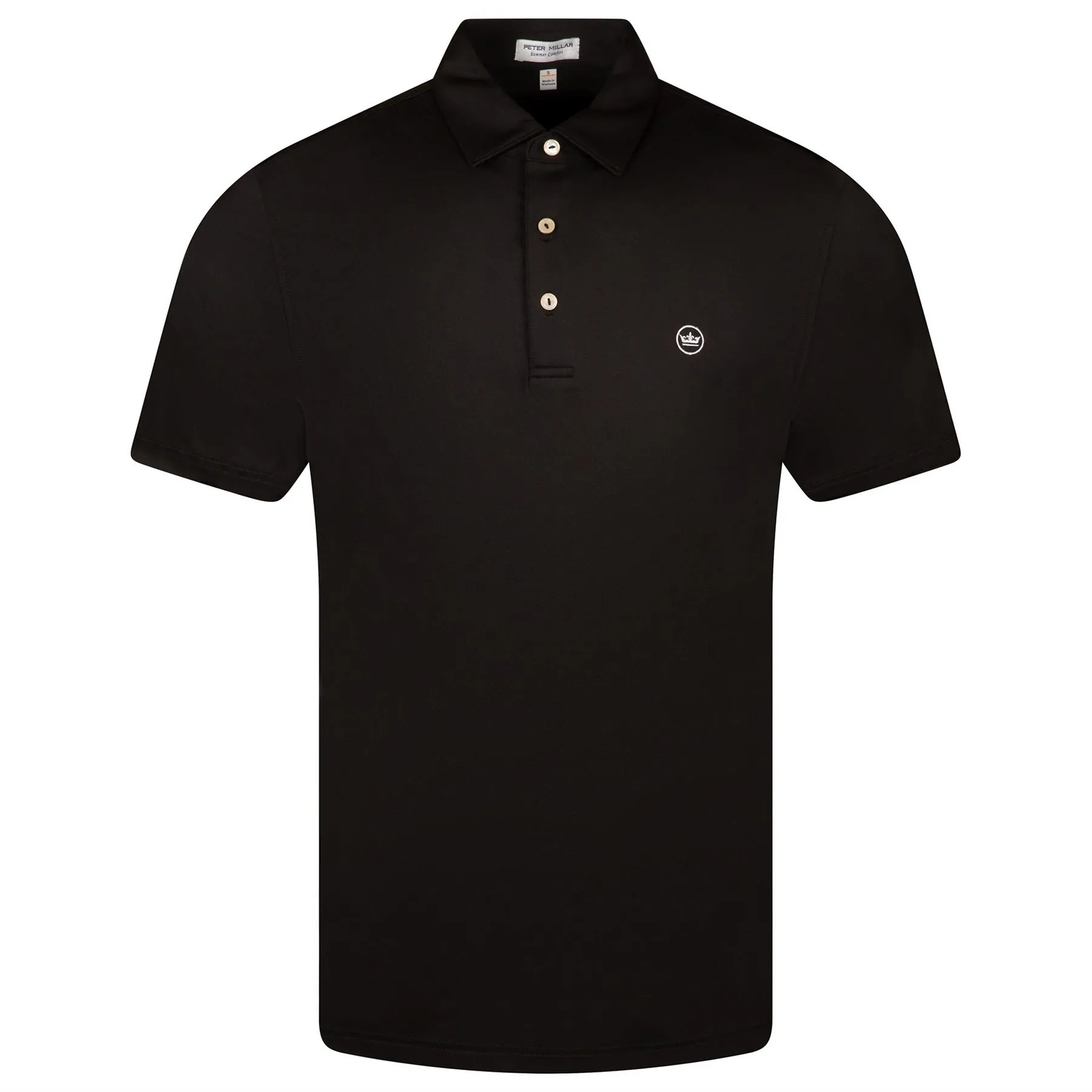 Solid Performance Jersey Polo Black - 2024