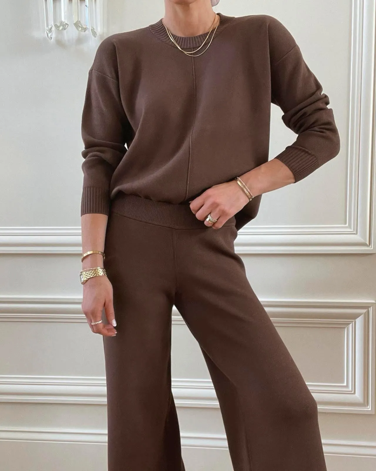 Splendid x @Cellajaneblog Solid Front Seam Sweater