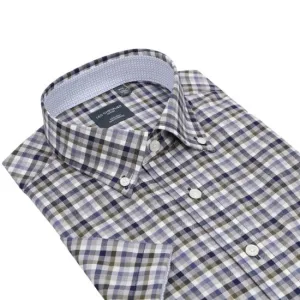 Spring Moss Check Short Sleeve Shirt