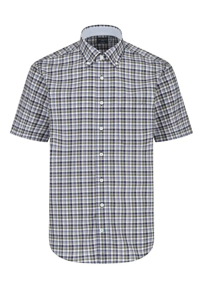 Spring Moss Check Short Sleeve Shirt