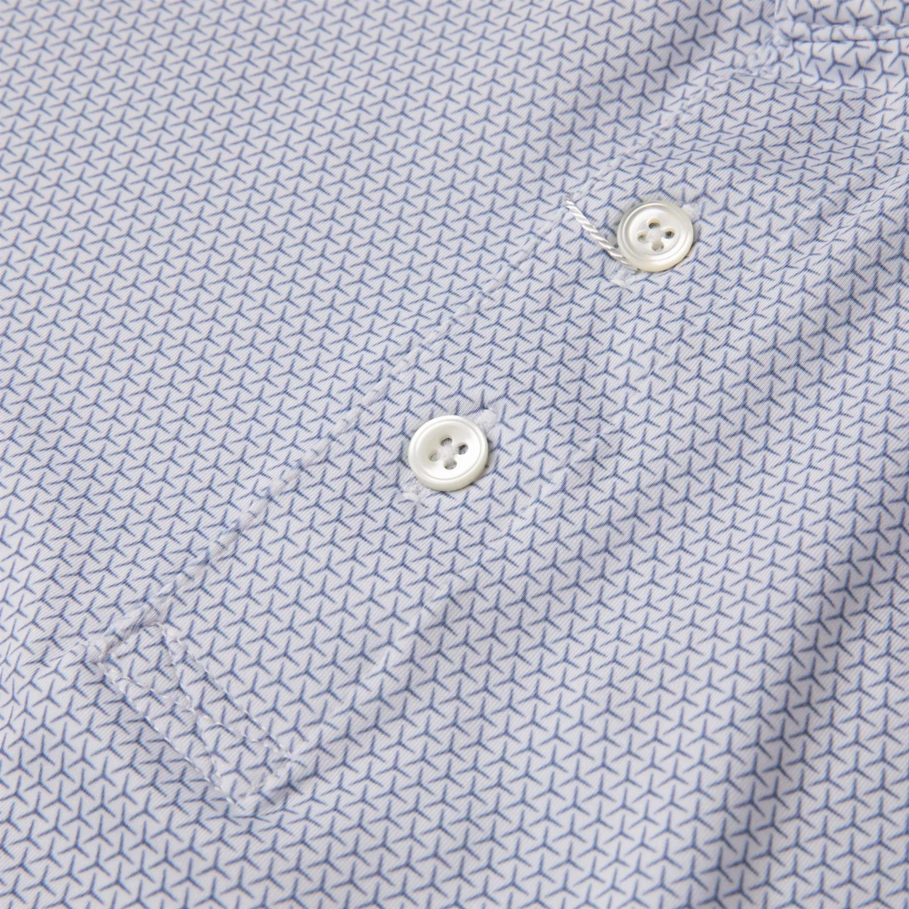 The Carson Polo White/Aberdeen Blue - AW24