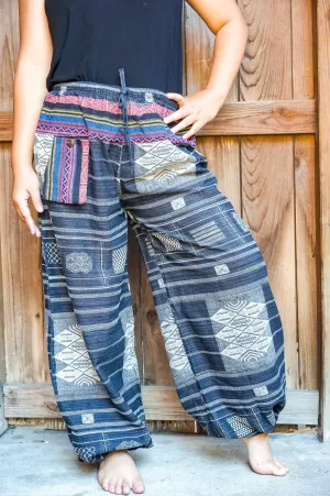 Trendy Bohemian Cotton Hippie Pants for Women