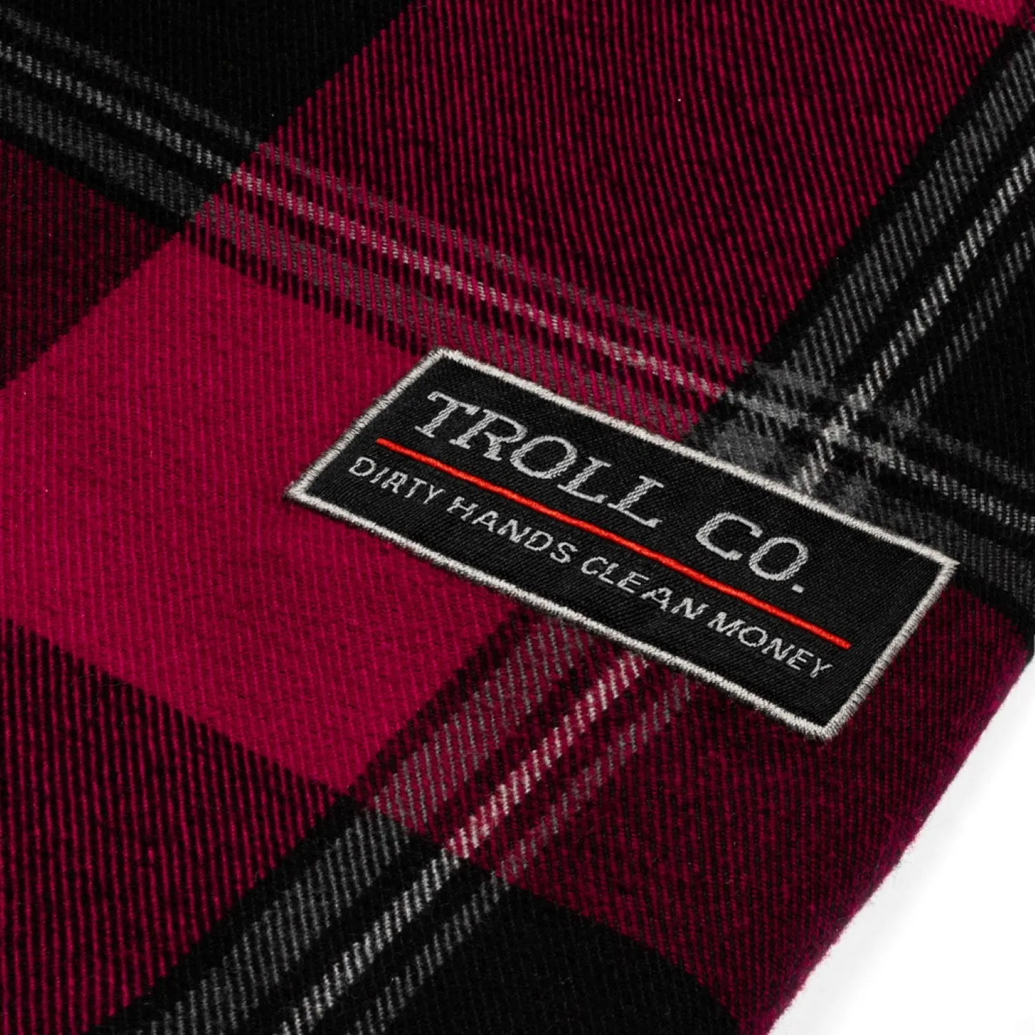 Troll Co. Men's Gridlock Button-Down Flannel Work Shirt