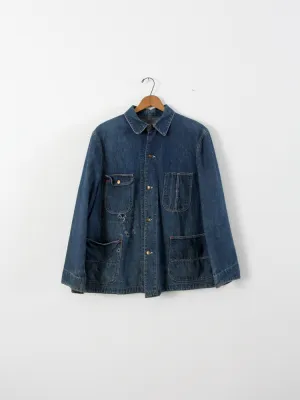 vintage 40s men's Sanforized denim jacket