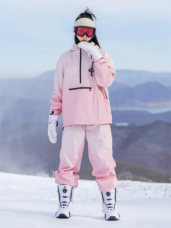 Women's Colorful Neon Winter Fun Mountain Snowboard Suits