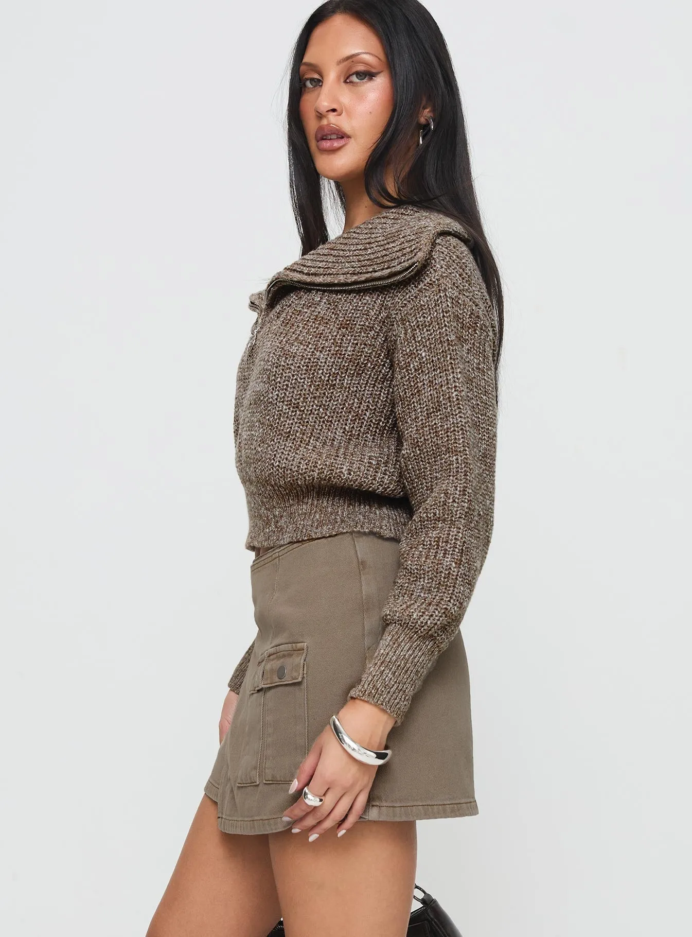 Zenara Micro Skirt Light Olive